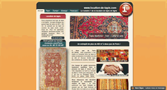 Desktop Screenshot of location-de-tapis.com