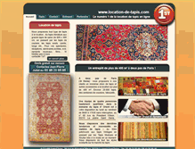 Tablet Screenshot of location-de-tapis.com